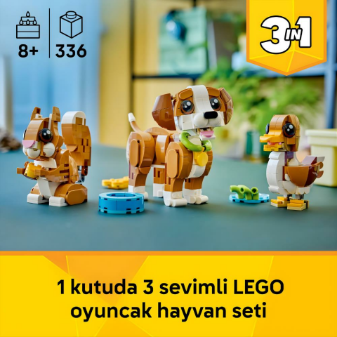 LEGO® Creator 3’ü 1 Arada Sevimli Hayvanlar: Yavru Köpek 31382