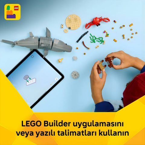 LEGO® Creator Acımasız Köpek Balığı ile Hazine Sandığı 31381