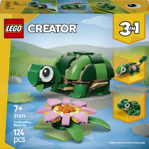 LEGO® Creator 3’ü 1 Arada Kaplumbağa ile Nilüfer Çiçeği 31377