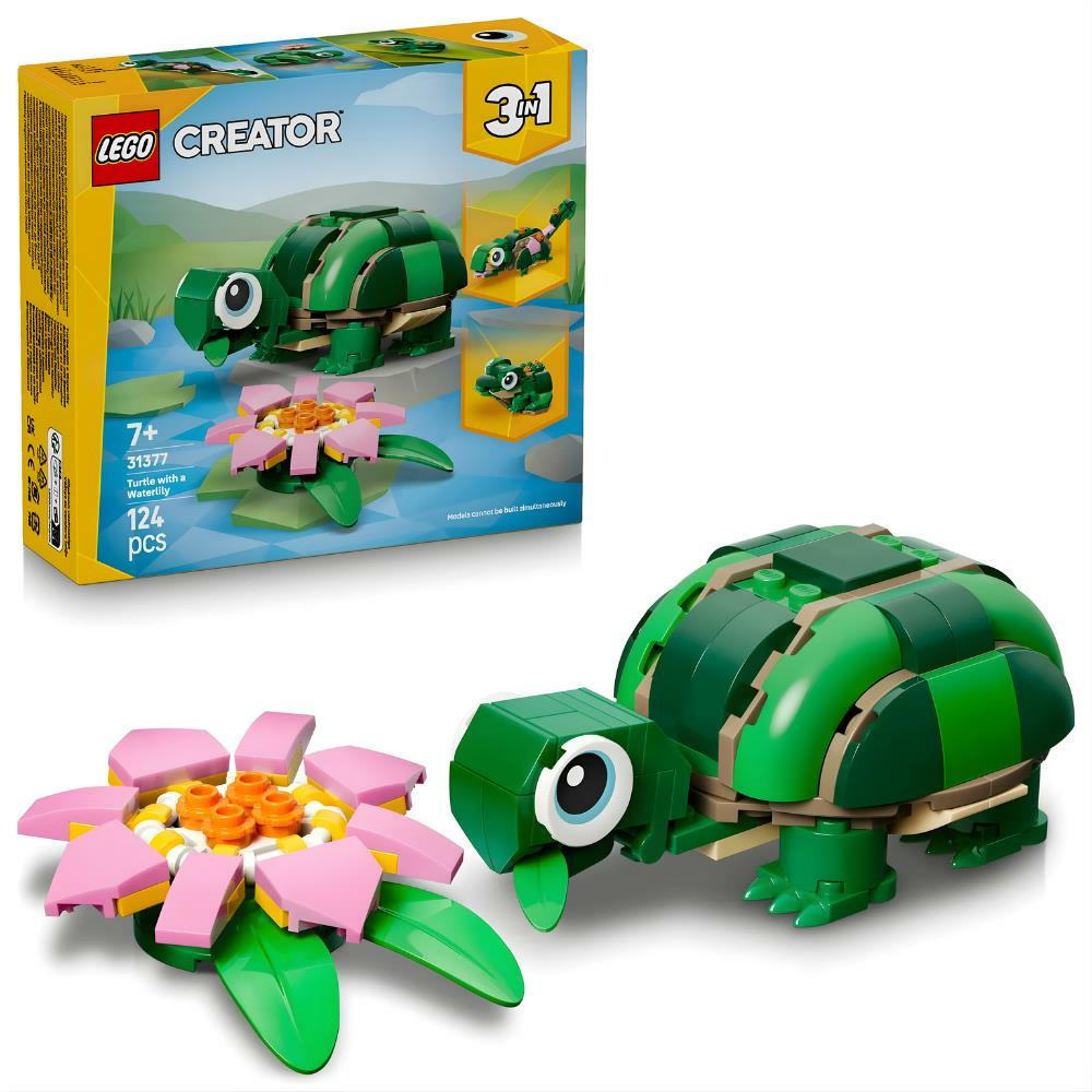 LEGO® Creator 3’ü 1 Arada Kaplumbağa ile Nilüfer Çiçeği 31377