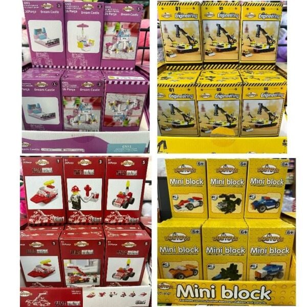 MİNİ BLOCK LEGO 22 PCS 12Lİ PAKET 4 ASORTİ 771262 (1 ADET)