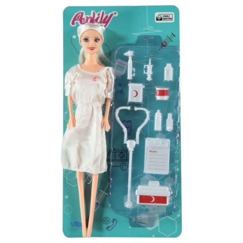 Anlily Poşette Doktor Setli Bebek