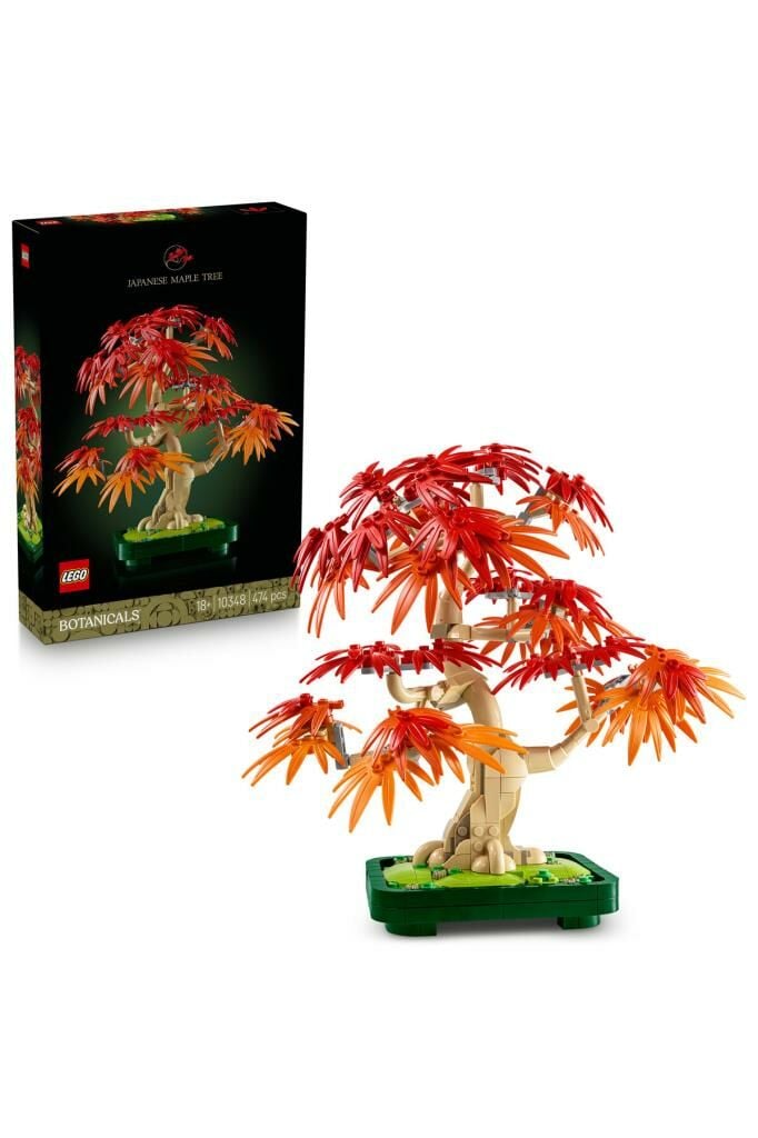 LEGO ® Botanicals Japon Kırmızı Akçaağaç Bonsai Ağacı 10348 - 18+ Dekoratif Model Yapım Seti (474 Pr)