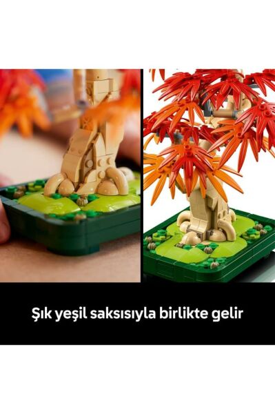 LEGO ® Botanicals Japon Kırmızı Akçaağaç Bonsai Ağacı 10348 - 18+ Dekoratif Model Yapım Seti (474 Pr)