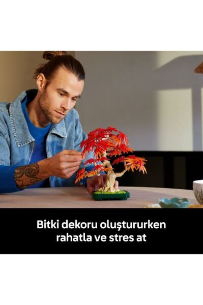 LEGO ® Botanicals Japon Kırmızı Akçaağaç Bonsai Ağacı 10348 - 18+ Dekoratif Model Yapım Seti (474 Pr)