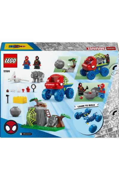 LEGO ® Marvel Spidey ve İnanılmaz Arkadaşları Spidey Ekibi Dinozor Kamyonlu Kurtarma 11199 -Set(136P)