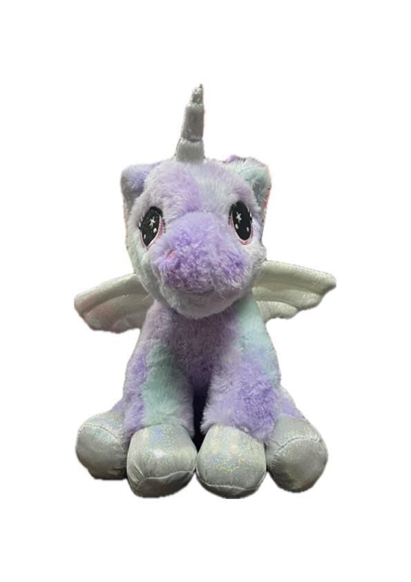 Parlak Kumaş Kanatlı Unicorn 35 Cm 62395
