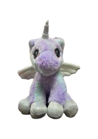 Parlak Kumaş Kanatlı Unicorn 35 Cm 62395