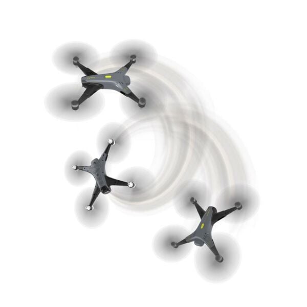 Kumanda ve Telefondan Kontrollü 4 Motorlu Drone Siyah