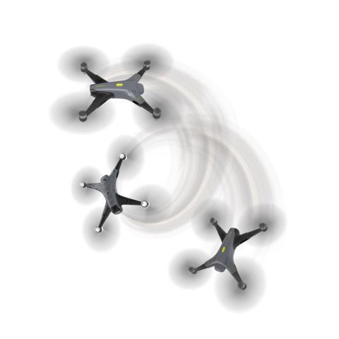 Kumanda ve Telefondan Kontrollü 4 Motorlu Drone Siyah