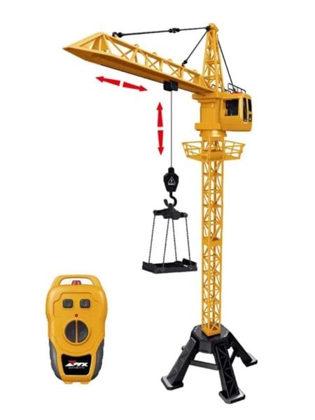 Uzaktan Kumandalı Şarjlı Kule Vinç Sarı