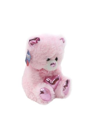 62500 Parlak Kalpli Peluş Ayı 30 Cm