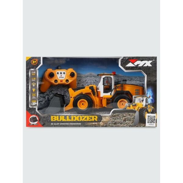 1:18 9 Kanal Uzaktan Kumandalı Dozer Sarı