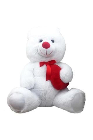Peluş Kalpli Ayı 80 Cm