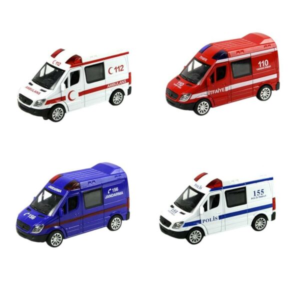 Çekbırak Işıklı ve Sesli 1:30 Ambulans, Polis, Jandarma, İtfaiye Araçları