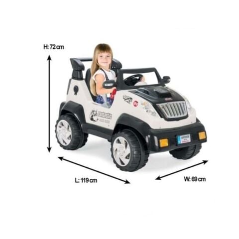 Fantastik Akülü Araba Beyaz 12v