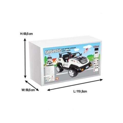Fantastik Akülü Araba Beyaz 12v