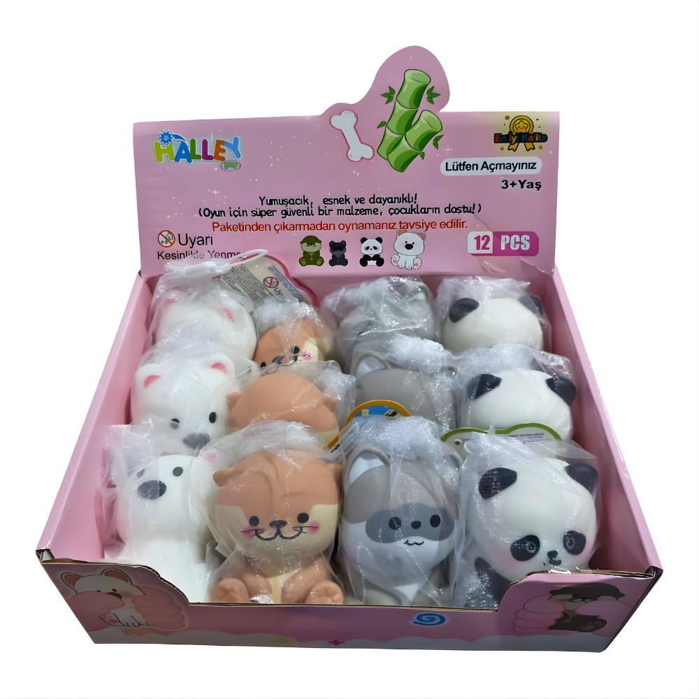 Squishy Oyuncak Tatlı Hayvanlar Ağ Torb