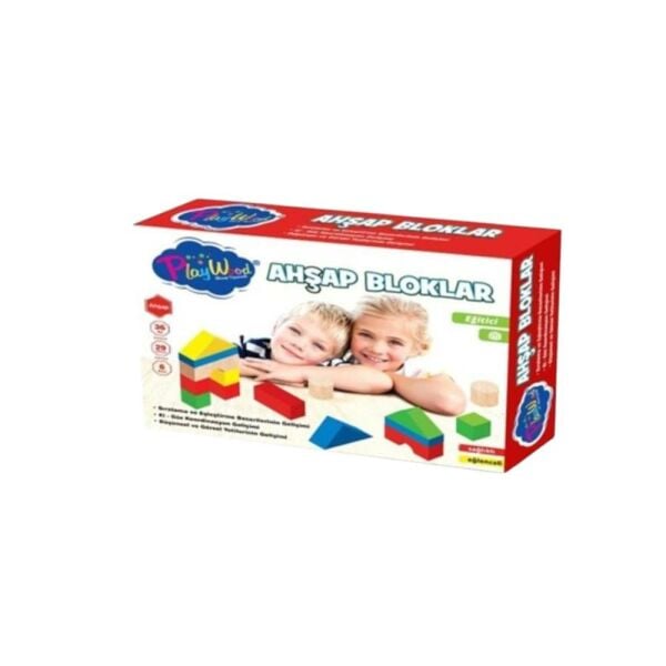 Kutuda 29 Parça Ahşap Bloklar