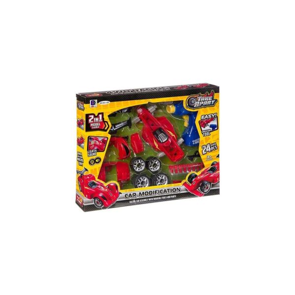 Matkaplı Formula F1 Araba Modifiye Seti Sesli Işıklı Sök Tak