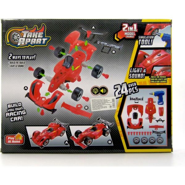 Matkaplı Formula F1 Araba Modifiye Seti Sesli Işıklı Sök Tak