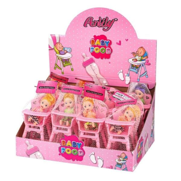02433 ANLİLY 12Lİ STAND FİLEDE MAMA SANDALYESİ*144*