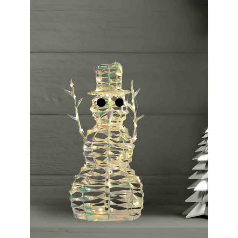 Forever Küçük Boy Şeffaf Ledli Dekorasyon - Kardan Adam