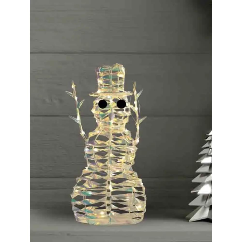 Forever Küçük Boy Şeffaf Ledli Dekorasyon - Kardan Adam