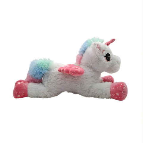 Yatan Parlak Kanatlı Boynuzlu At 45 cm