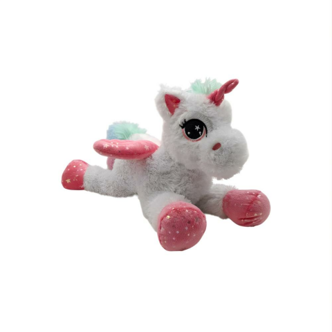 Yatan Parlak Kanatlı Boynuzlu At 45 cm