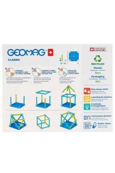 Geomag Classic Manyetik Zeka Çubukları 25 Parça