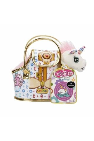 Cutekins Taşıma Çantalı Peluş Unicorn Lou Lou