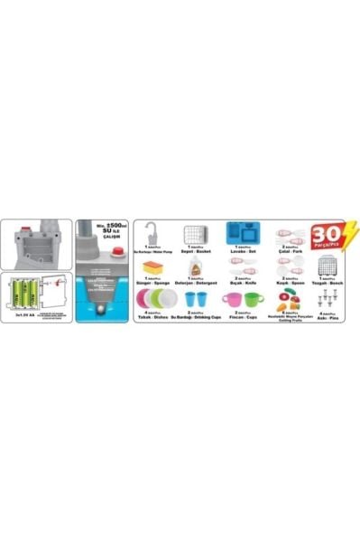 Modern Lavabo Su Çeşme Oyuncak Gezegen Oyuncak Pembe