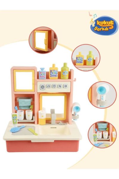 Eğitici Modern Banyo Seti Oyuncak Banyo
