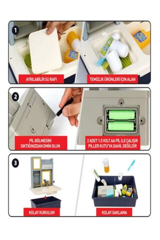 Eğitici Modern Banyo Seti Oyuncak Banyo