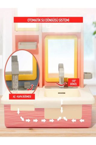 Eğitici Modern Banyo Seti Oyuncak Banyo