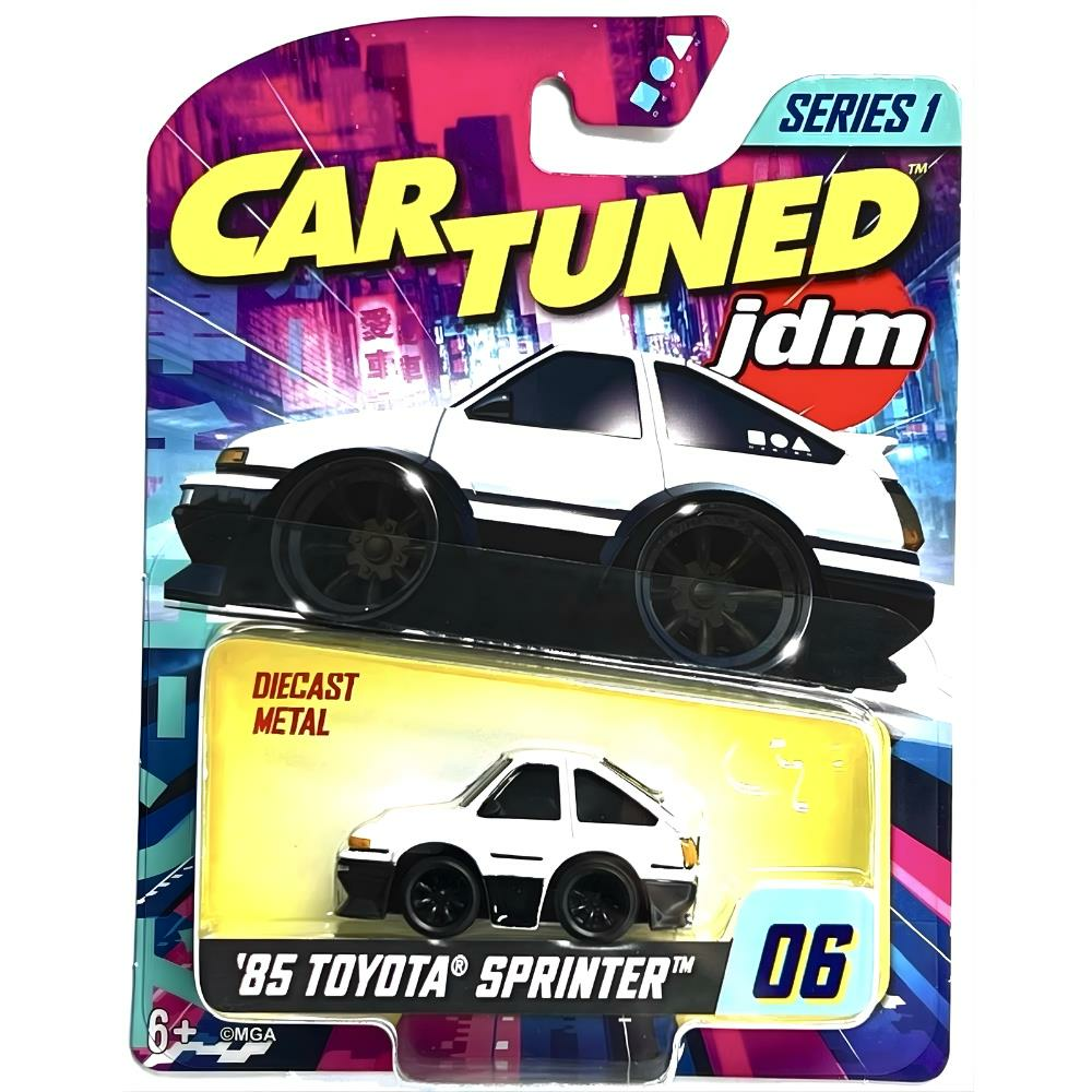CarTuned JDM Seri 1 1985-87 Sprinter Trueno GT-Apex AE86 - Siyah Beyaz Araba