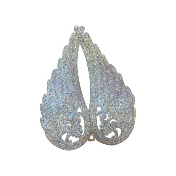 Simli Melek Kanadı Asmalı Süs 11x15 cm