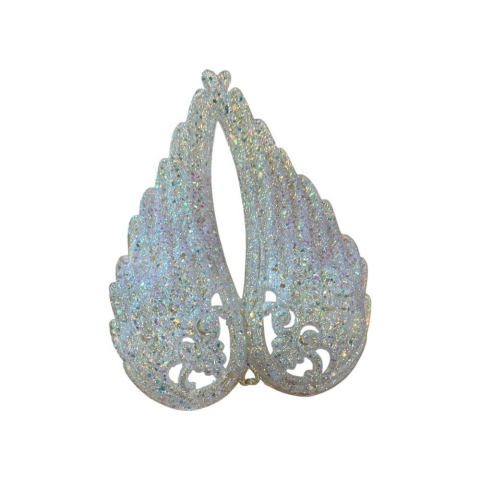 Simli Melek Kanadı Asmalı Süs 11x15 cm