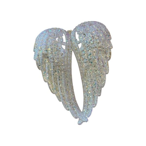 Simli Melek Kanadı Asmalı Süs 11x15 cm