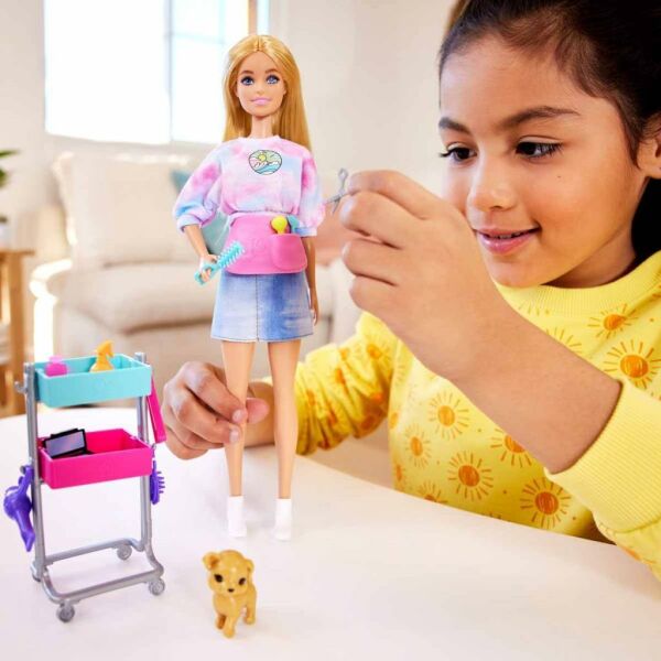 Barbie Malibu Stilist Bebek Oyun Seti HNK95