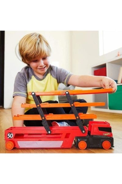 Hot Wheels Mega Tır (Kırmızı-Turuncu) GHR48