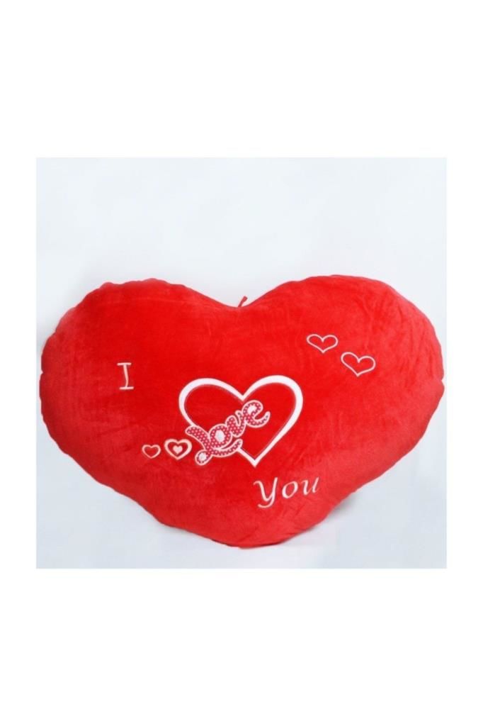 Nakışlı Kalp Yastık 100 cm