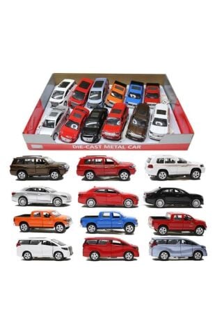 Çek Bırak Sesli Ve Işıklı Metal Araba 12 cm