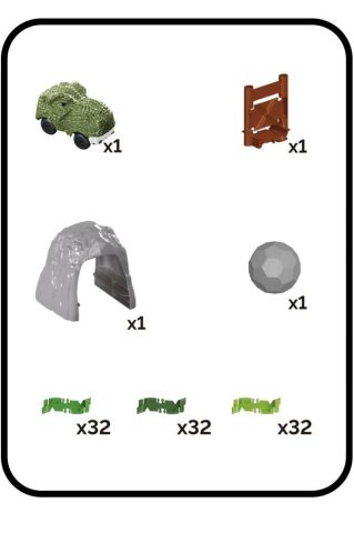 96 Parça Dinozor Temalı Hareketli Raylar Dinozor Araçlı