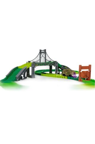 Dinosaur Tracks 192 Parça Dinozor Temalı Hareketli Raylar Dinozor Araçlı Köprülü