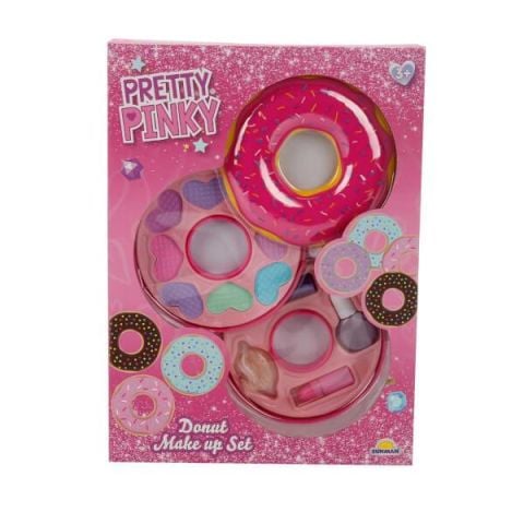 Donut Şekilli 2 Katlı Makyaj Güzellik Seti