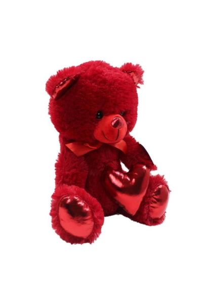 Parlak Kalpli Peluş Ayı 40 Cm 62501