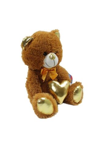 Parlak Kalpli Peluş Ayı 40 Cm 62501