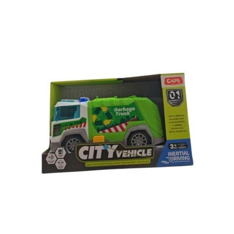 Sesli ve Işıklı Çöp Kamyonu 1:20